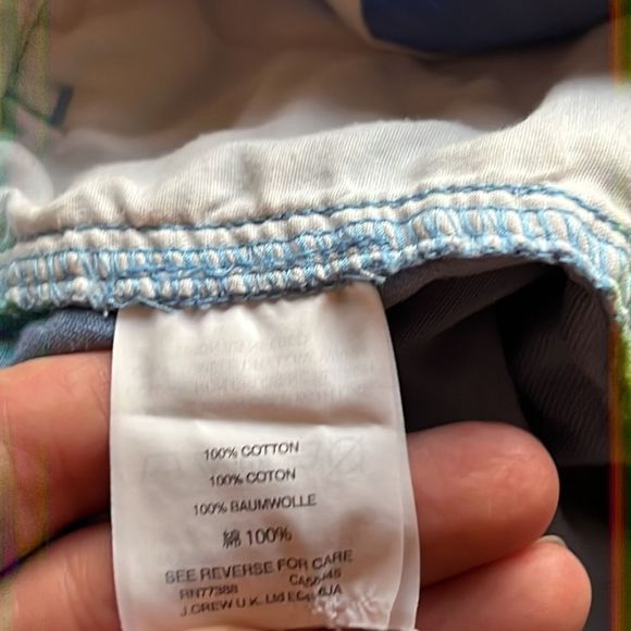 J.Crew Girls Ruffle Short, blue, Sz 7 - Picture 4 of 4